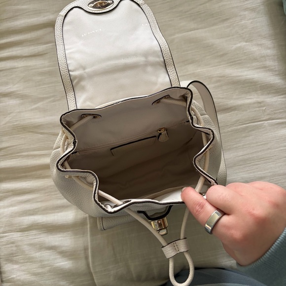 Coach White Pebbled Leather Backpack with Gold Hardware - Picture 6 of 11
